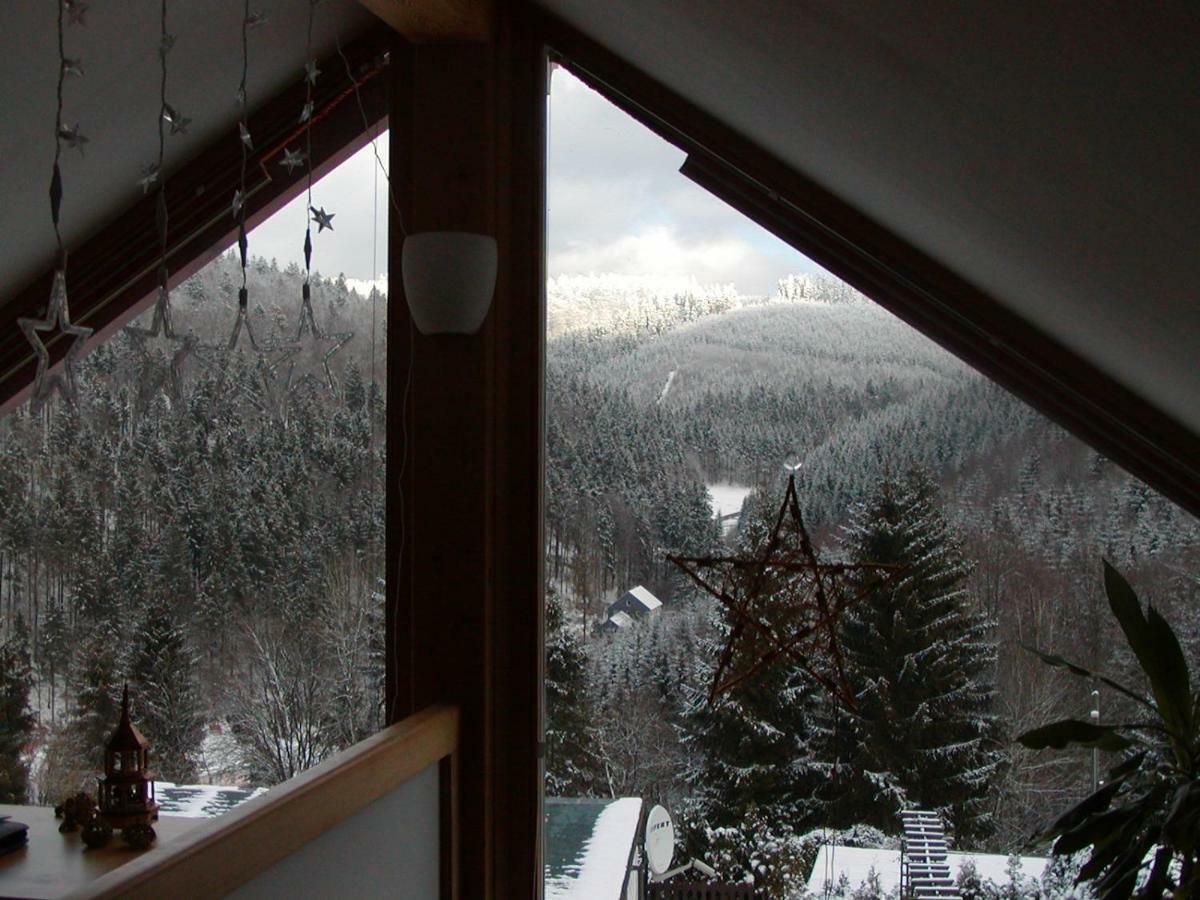 Ferienhaus Am Loeffelberghuettchen Gießübel Eksteriør bilde